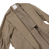 袖リブバックベルトコート