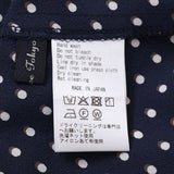 ダブルドットハイネックブラウス