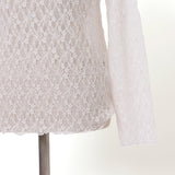 ストレッチレースボトルネックプルオーバー