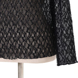 ストレッチレースボトルネックプルオーバー