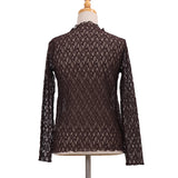 ストレッチレースボトルネックプルオーバー