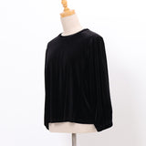 ライトベロアボリューム袖プルオーバー