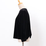 ライトベロアボリューム袖プルオーバー