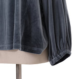 ライトベロアボリューム袖プルオーバー