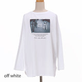 犬プリント2WAYロングTシャツ