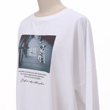 犬プリント2WAYロングTシャツ