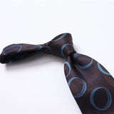 【Holliday&Brown】カラーサークル小紋ネクタイ【Made in Italy】