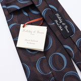 【Holliday&Brown】カラーサークル小紋ネクタイ【Made in Italy】
