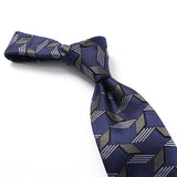 【Holliday&Brown】ジャガード幾何学ネクタイ【Made in Italy】