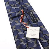 【Holliday&Brown】ジャガード幾何学ネクタイ【Made in Italy】