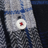 フロントパッチワークツイードシャツ【Made in Japan】