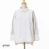 ロンストボリューム袖シャツ