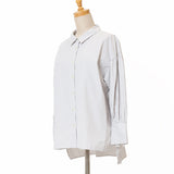 ロンストボリューム袖シャツ