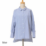 ロンストボリューム袖シャツ