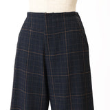 グレンチェックワイドパンツ