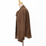 シアーストライプボウタイブラウス