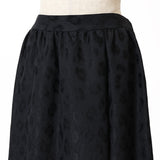 レオパードジャガードタックスカート