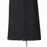 アーバンデニム台形ミモレスカート
