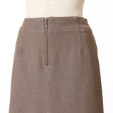 アーバンデニム台形ミモレスカート