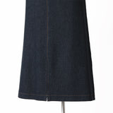 アーバンデニム台形ミモレスカート