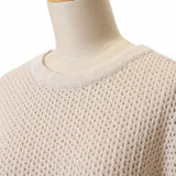 ラメ混メッシュニットプルオーバー