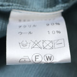 ボーダーミラノ脇釦ニット