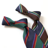 カラートリプルストライプネクタイ【Made in Italy】
