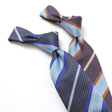 千鳥MIXストライプネクタイ【Made in Italy】