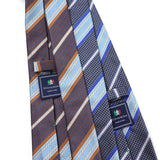 千鳥MIXストライプネクタイ【Made in Italy】