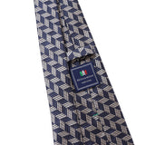 ジャガード幾何学ネクタイ【Made in Italy】