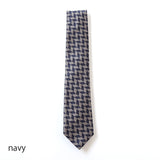 ジャガード幾何学ネクタイ【Made in Italy】