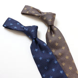 カラーフラワー小紋ネクタイ【Made in Italy】