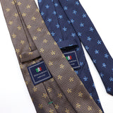 カラーフラワー小紋ネクタイ【Made in Italy】