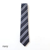 Wストライプネクタイ【Made in Italy】