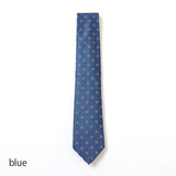 ブロックチェック×フラワー小紋ネクタイ【Made in Italy】