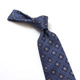 スクエアフラワー小紋ネクタイ【Made in Italy】