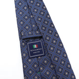 スクエアフラワー小紋ネクタイ【Made in Italy】