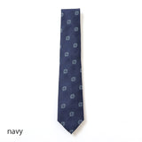 グレンチェック×フラワー小紋ネクタイ【Made in Italy】