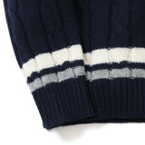 gim 5G英国羊毛チルデンニット【Made in Japan】