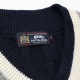 gim 5G英国羊毛チルデンニット【Made in Japan】