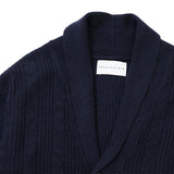 7Gケーブルショールカーディガン