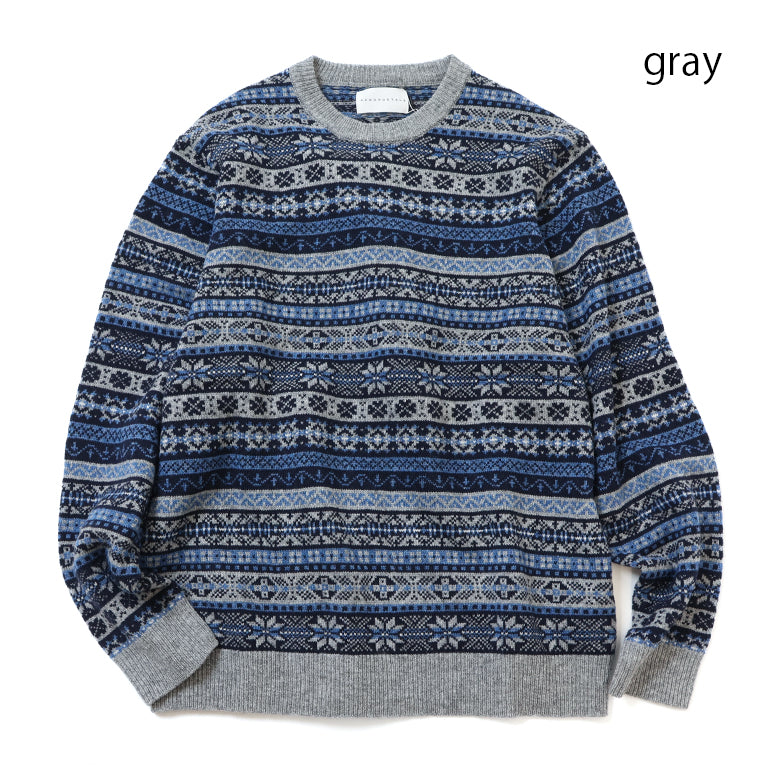 7Gフェアアイルクルーニット – Mitsumine Online Shop