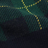 gim 8G英国羊毛チェッククルーニット【Made in Japan】