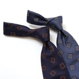 スクエア小紋ネクタイ【Made in Italy】
