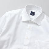 織りストライプセミワイドシャツ【Made in Japan】