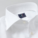 織りストライプセミワイドシャツ【Made in Japan】