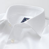 織りストライプセミワイドシャツ【Made in Japan】