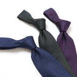 ソリッドジャガードネクタイ【Made in Italy】