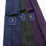 ソリッドジャガードネクタイ【Made in Italy】