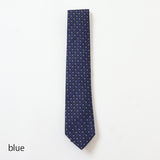 ミニスクエア小紋×ドットネクタイ【Made in Italy】